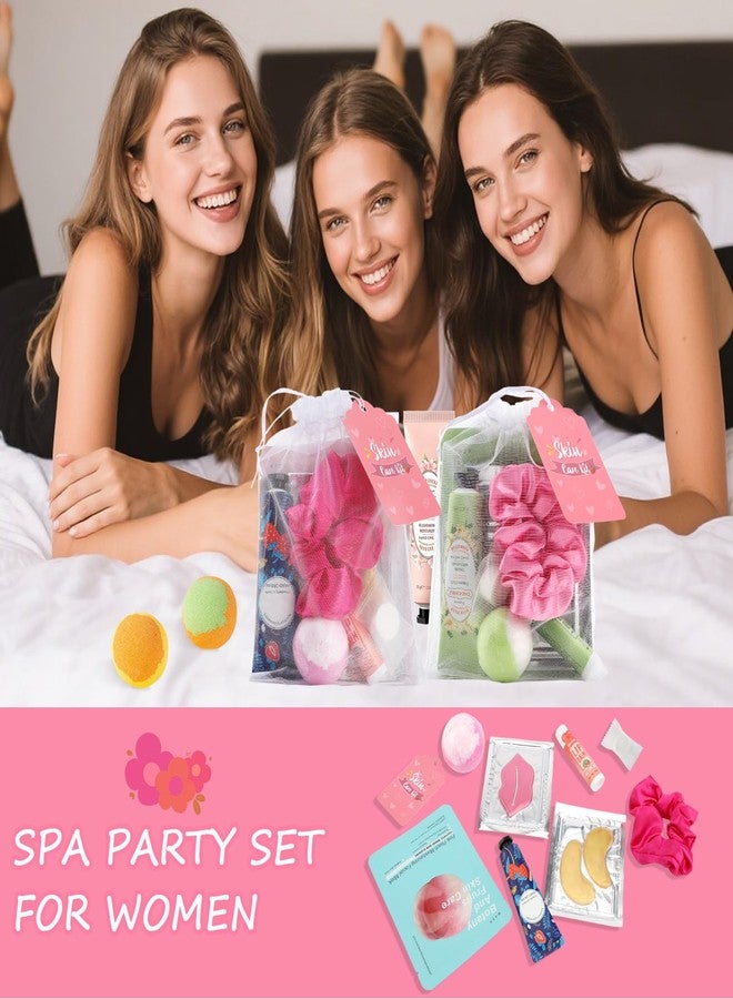 Jutqut 120PCS Spa Party Supplies for Girls, Include Facial Masks, Lip Mask, Under Eye Patches, Lip Balm, Foot Bath Bombs, Hand Cream, Compressed Towel, Hair Band, Sleepover Party Supplies for Girls - Image 4